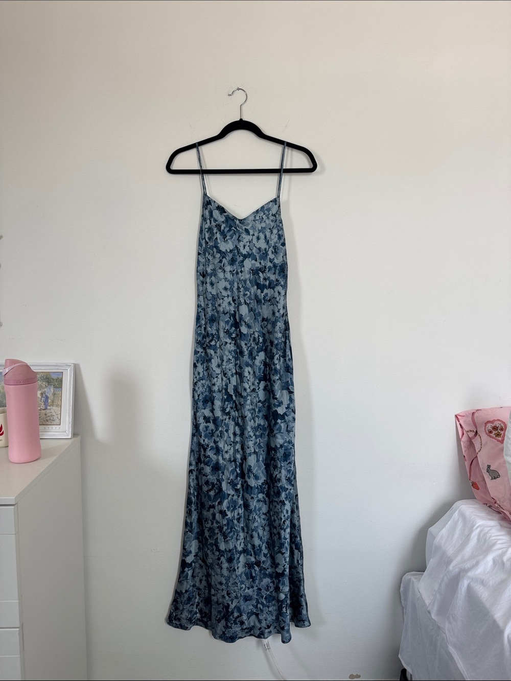 REFORMATION Parma Silk Dress In Bliss - Picture 3 of 5